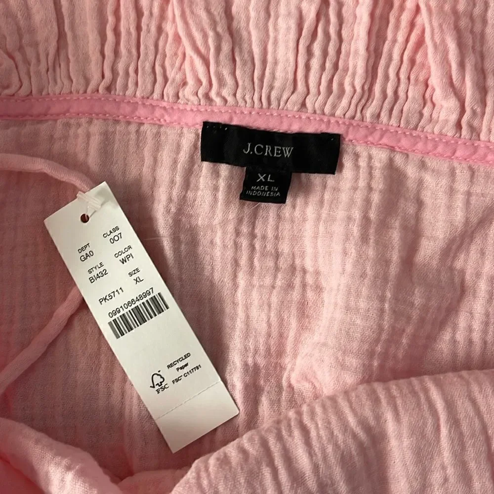 J. CREW Cotton Camisole Tank Top‎ Pink size XL - Picture 3 of 4